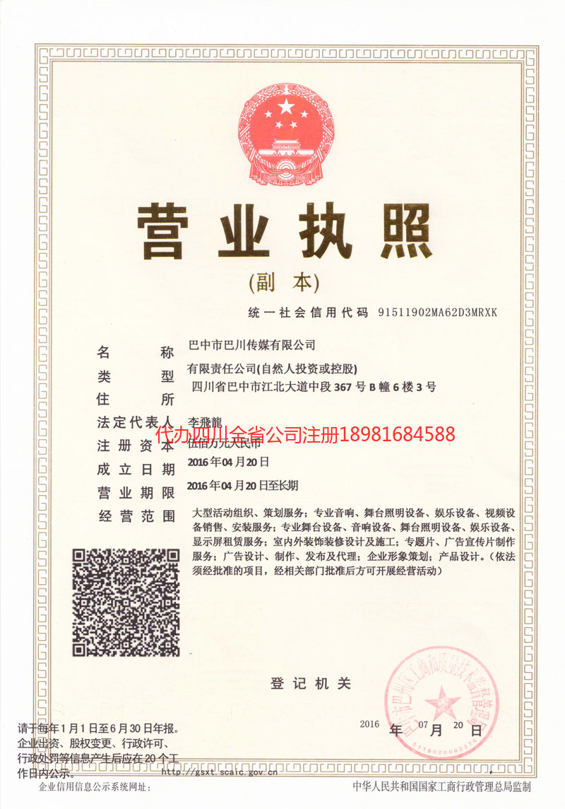 上海上海巴川传媒有限公司